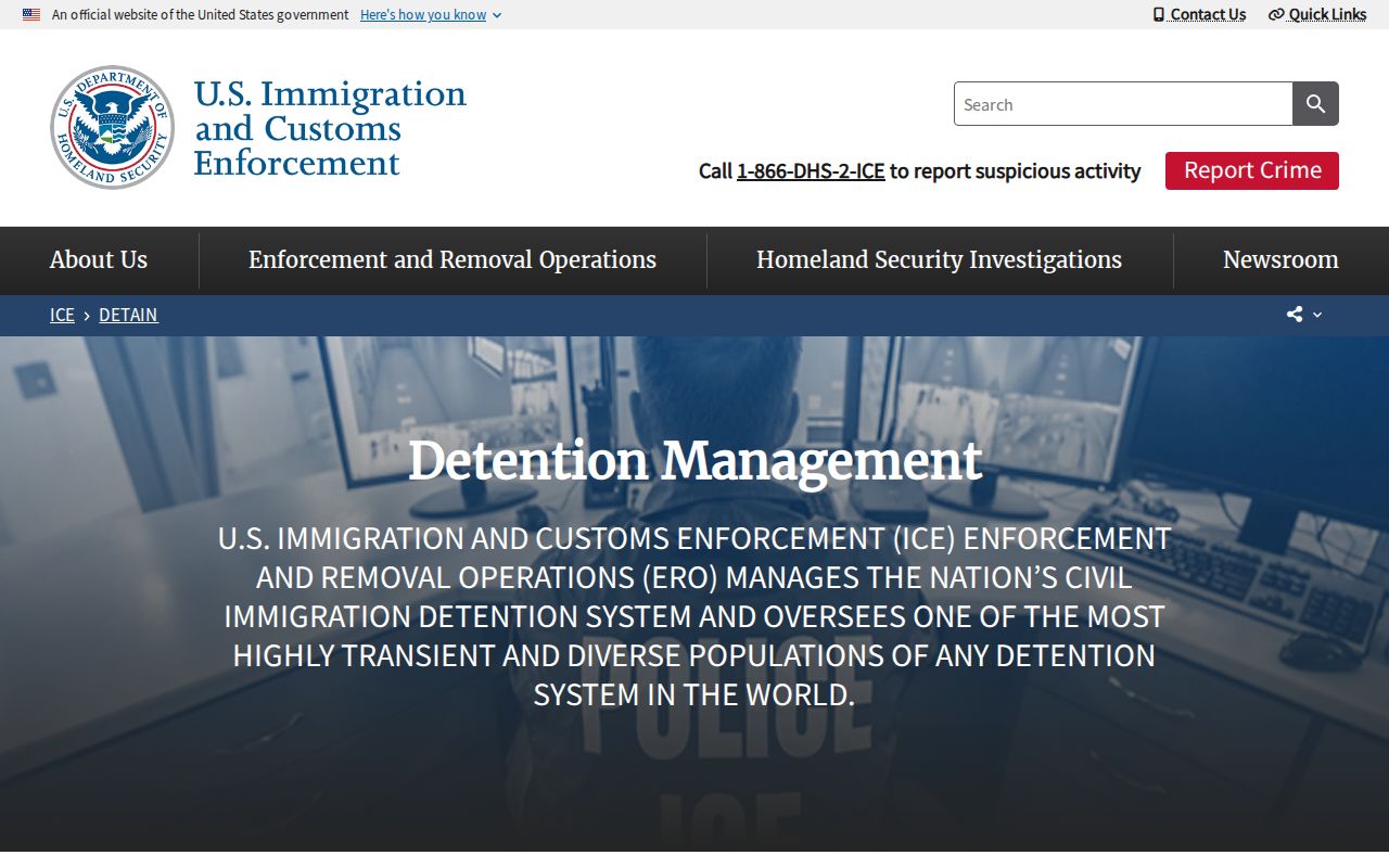 ICE detention management and release contact for Burleson County transfers