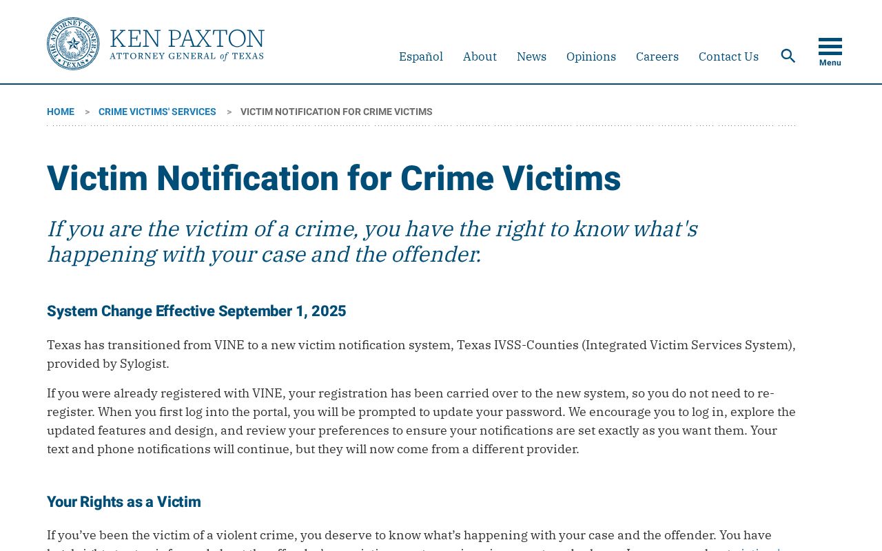 Texas IVSS transition for Burleson County release notifications